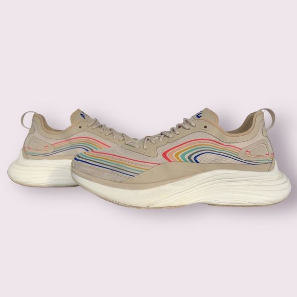 APL Women's Streamline Running Shoes Size 10.5 In Alabaster/Peacock /Multi - Picture 14 of 16